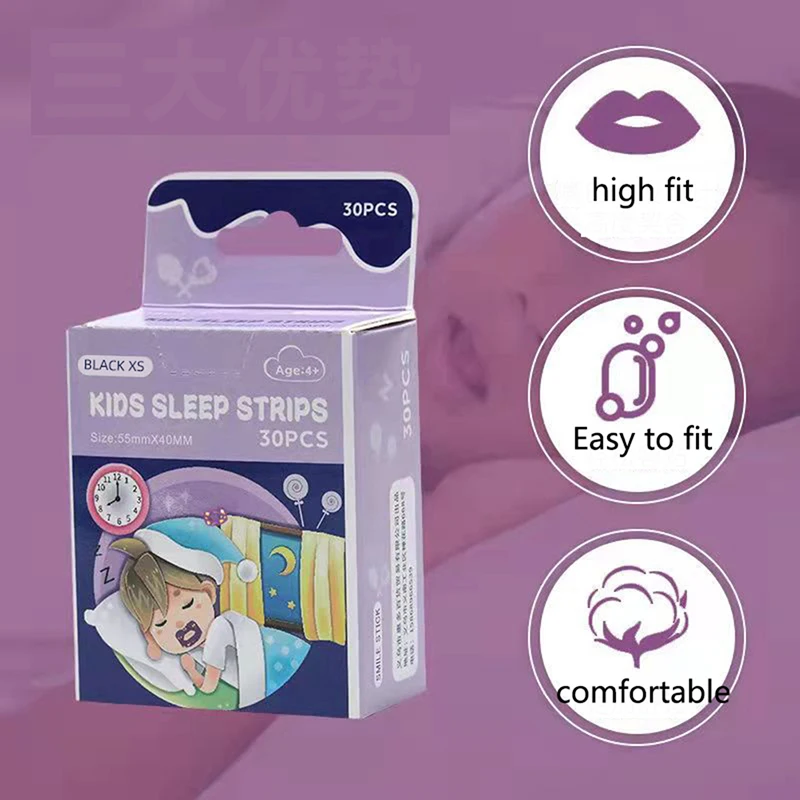 10/30Pcs Anti-Snoring Stickers Stop Snoring Artifact Mouth Tape Ease Sleep Children Adult Lip Nose Breathing Improving Patch