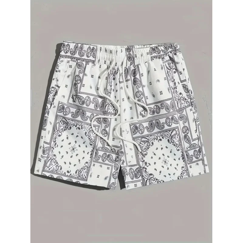 Heren Fijne 3d Element Bedrukte Shorts Heren Mode Ultradunne Fitness Sport Ademende Sneldrogende Shorts Heren Casual Shorts