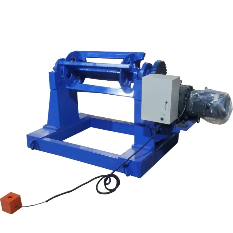 automatic metal roof sheet machine electric decoiler uncoiler 8 tons capacity weight coil