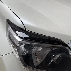 For Toyota Prado 150 FJ 150 Car Headlight Eyebrow Patch Headlight Decorative Strip Cover Trim External Accessories 2014 - 2017