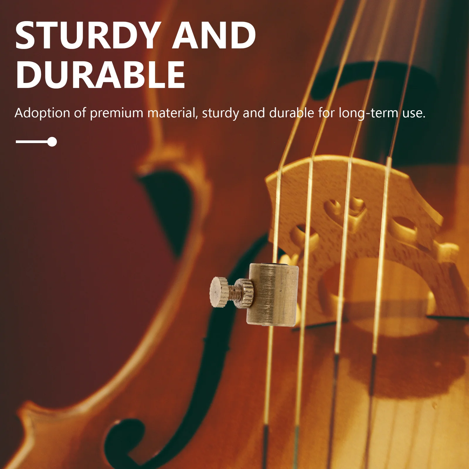 

2pcs Violin Wolf Tone Portable Compact Design Smooth Surface Metal Knob For Practice Performance Durable Instrument