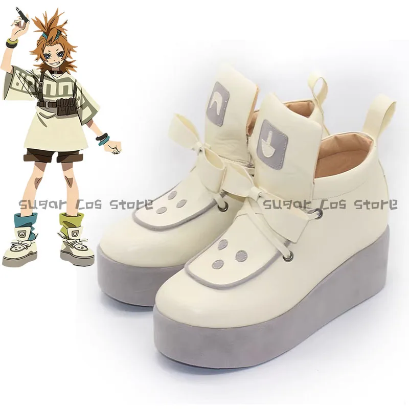 Anime Gachiakuta Remlin Cosplay Shoes Boots PU Leather Thick Soles Shoes Halloween Carnival Party Props Suit Shoes For Women Men