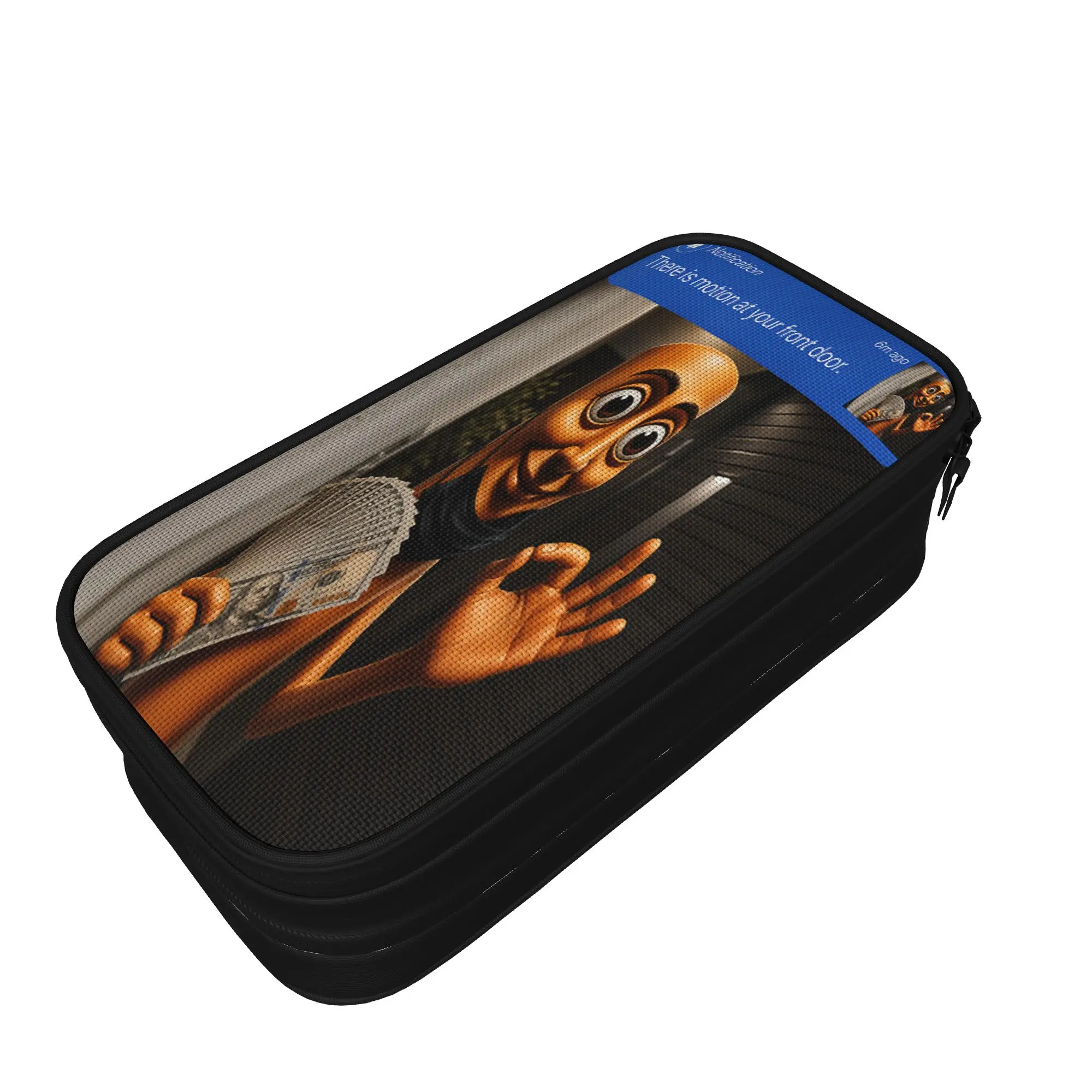 There is Motion at Your Front Tung Tung Tung Sahur Money Pencil Case Boy Girl Pencil Box Design School Pencil Cases Stationery