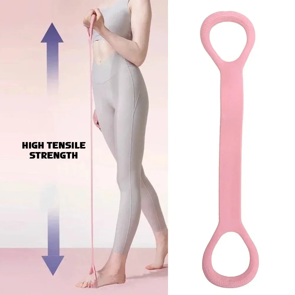 8-Shaped Stretcher for Home Fitness, Back Shaping,elastic Band with Open Shoulder and Back Stretching Band for Shoulder Exercise