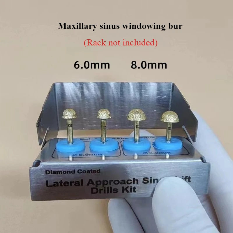 Dental Implant Burs: Diamond Ball Low-Speed ​​Burs Polishing Tungsten Carbide Pineapple/Pumpkin and Window-Opening Burs