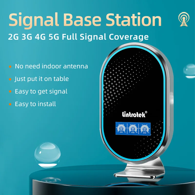 

5G 4G Signal Repeater Three Frequency Five Frequency Amplifier No Wiring Needed Cell Phone Booster for Home Office