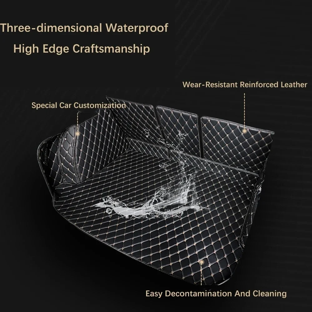 Sujeira-resistente esteira do tronco do carro para Hyundai Creta Cantus GS GC 2015-2019, totalmente cercado, bandeja traseira da carga, acessórios do carro