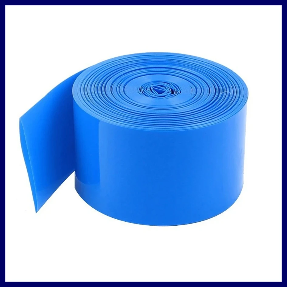 

1KG PVC Heat shrink tube 18mm-350mm blue shrink wrapping heat shrink tubing 18650 battery insulation Heat shrinkage Cable Sleeve