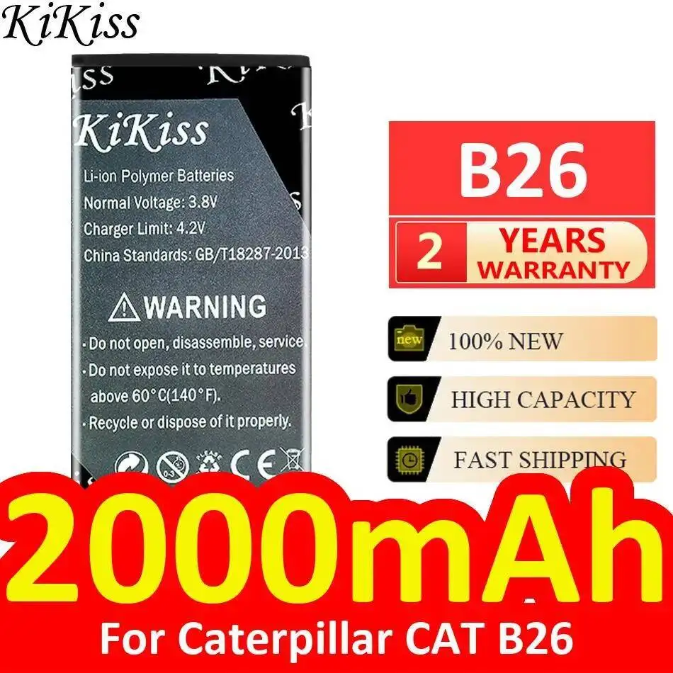 

2000Mah Mobile Phone Battery Stable Good Low-Temperature Performance For Caterpillar Cat B26