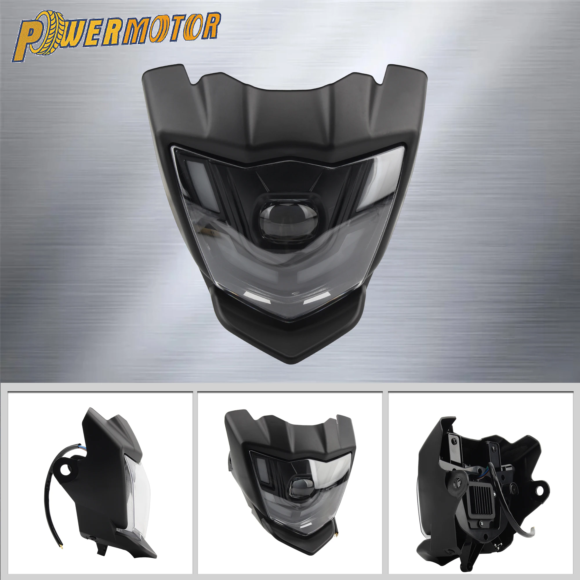 

Motorcycle Headlight LED Plate Fairing High Low Beam Daytime Running Lights For YAMAHA XTZ 150 Motorbike Headlamp Accessories
