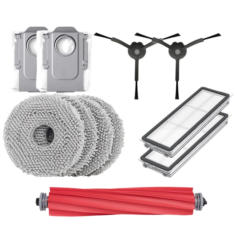 

AS94-For Roborock Qevo Pro Sweeping Robot Accessories Filter Main Side Brush Mop Cloth Sweeper Spare Parts And Consumables