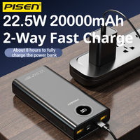 PISEN 20000mAh PowerBank For iPhone 15 Pro 14 13 Xiaomi Huawei iPad Power Banks External Battery Chargers PowerBank Plane Flight