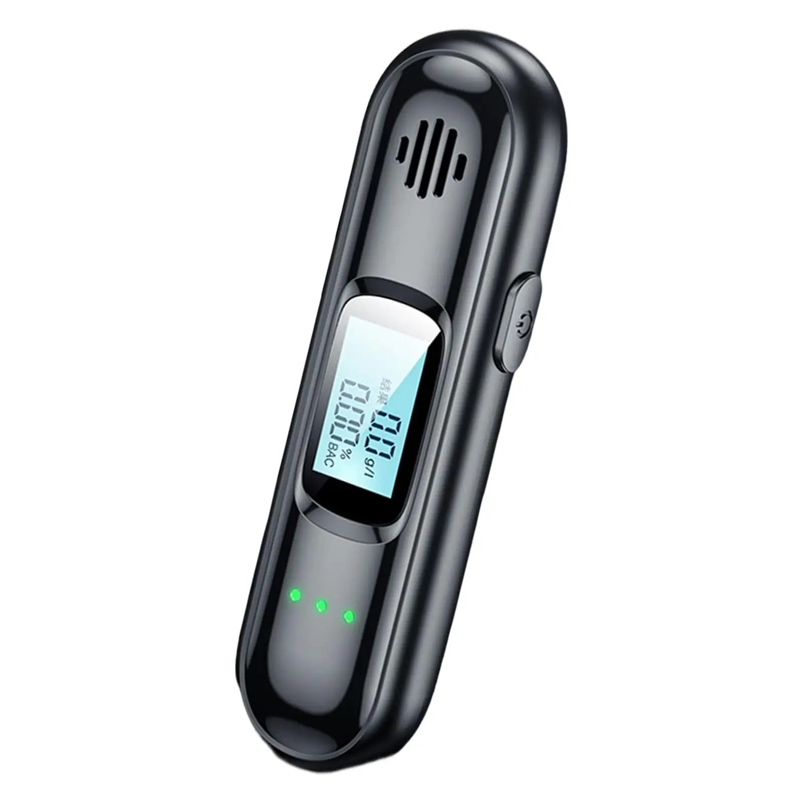 Digital Alcohol Tester Breathalyzer Portable LED Display High Precision USB Charging BAC Analyzer Rechargeable for Home Party
