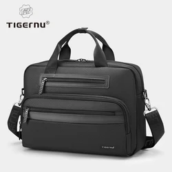 Tigernu Briefcase Bags Men Laptop Bag Handbag 12-14inch Casual Vintage Briefcase Laptop Handbag Bags For Business Connect Series