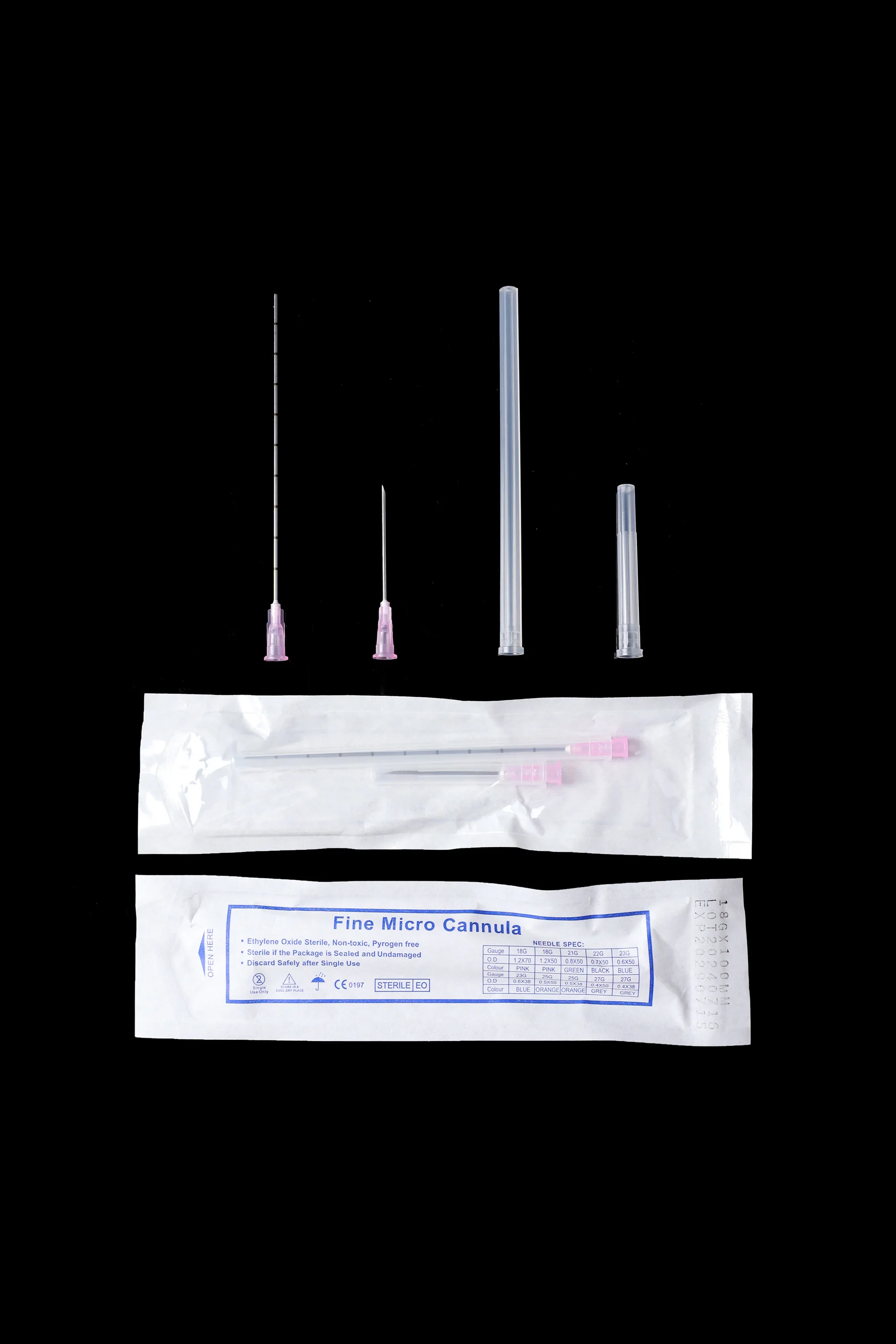 Korea Fine Micro filler injection Blunt Needle Canula 18G100MM Injection Disposable Blunt Tip Cannula Needle