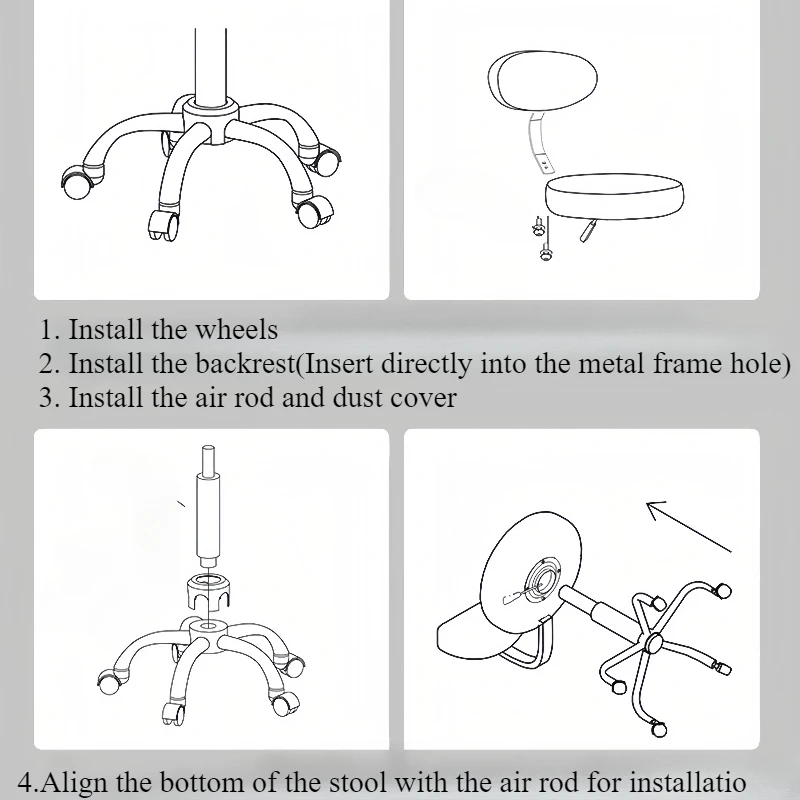 

Barber Chair Stool With Wheels Beauty Salon Cutting Chair Swivel Adjustable Sergonomic Chaise Coiffeuse Tattoo Salon Furniture