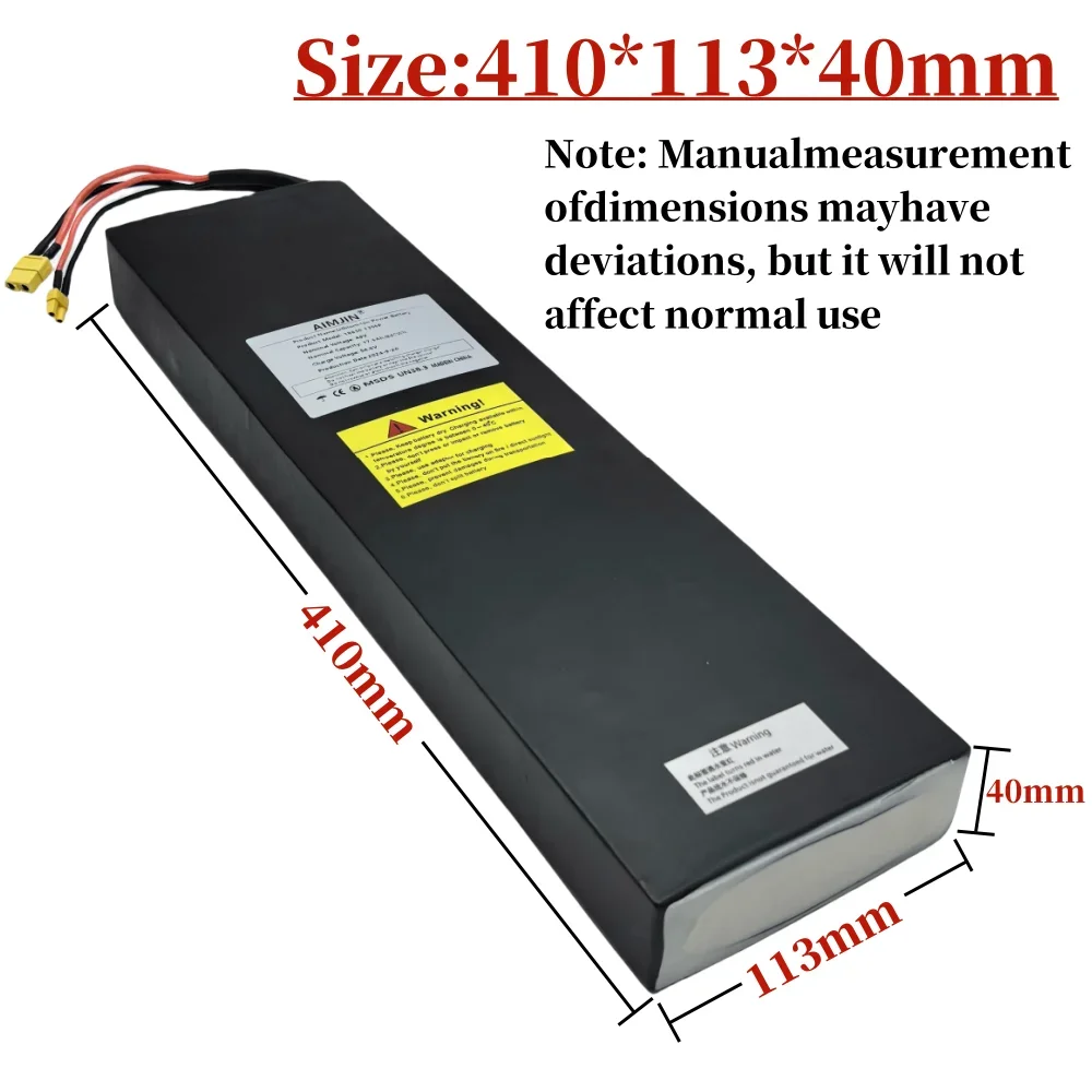 48V lithium battery pack ,13s5p 17500mAh for Kugoo X1/X1Plus Electric Scooter Battery 17.5Ah 840Wh with BMS