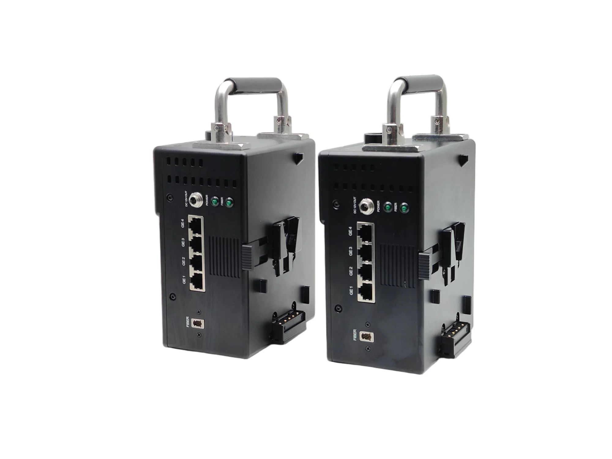 Camera V-mounting-adapter with Base station to EFP FIber system,12G SDI+Ethernet over fiber