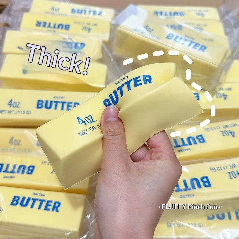 Simulation Food Squishy Toy Hamburger Pizza Marshmallow Glutinous Butter Bread Slow Rising Squeeze Toy Stress Relief Fidget Toy