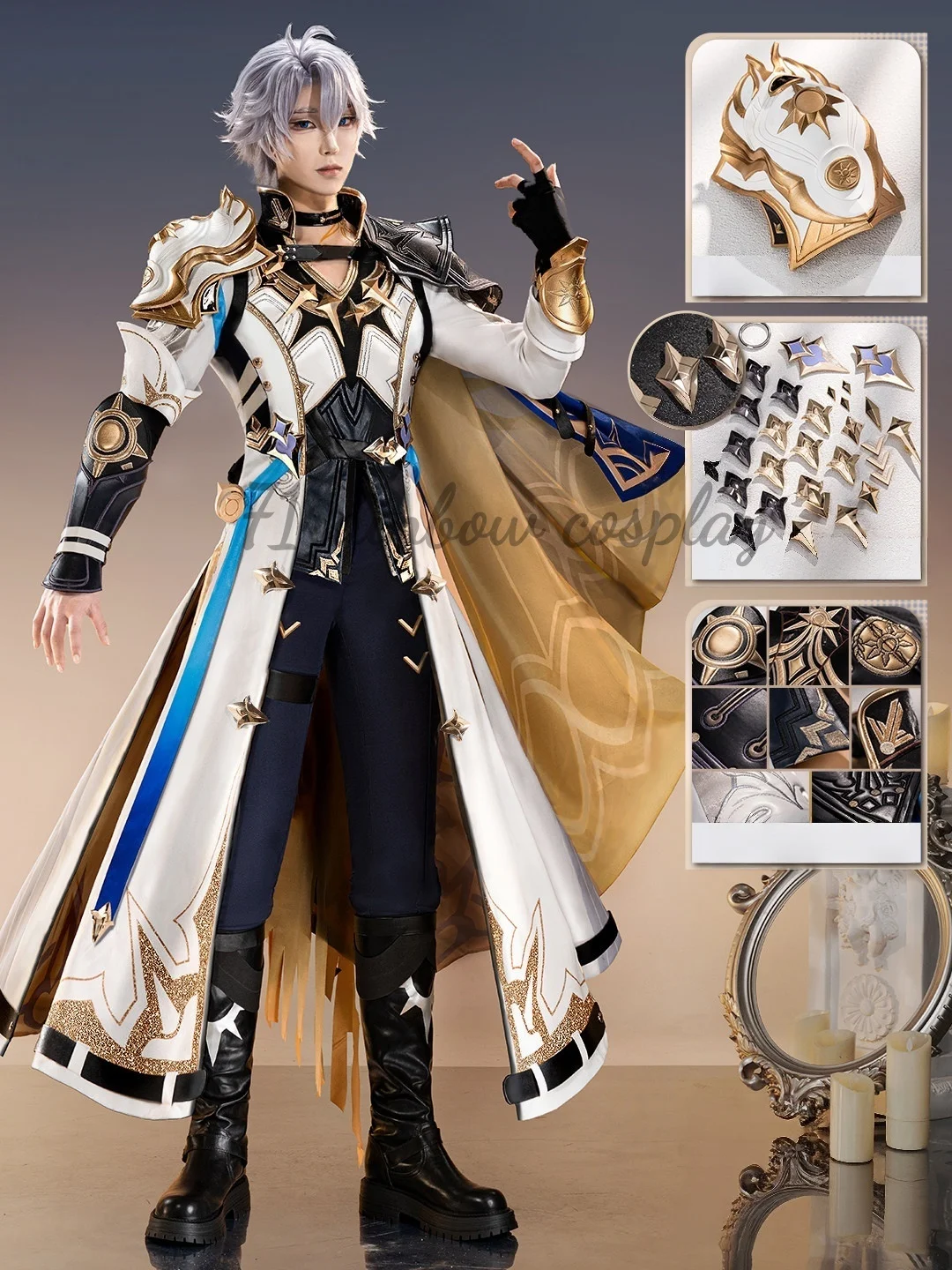 71rainbow Cosplay Honkai：Star Rail Khaslana Cosplay Costume Male Christmas Outfits Game Phainon Costumes Cosplay