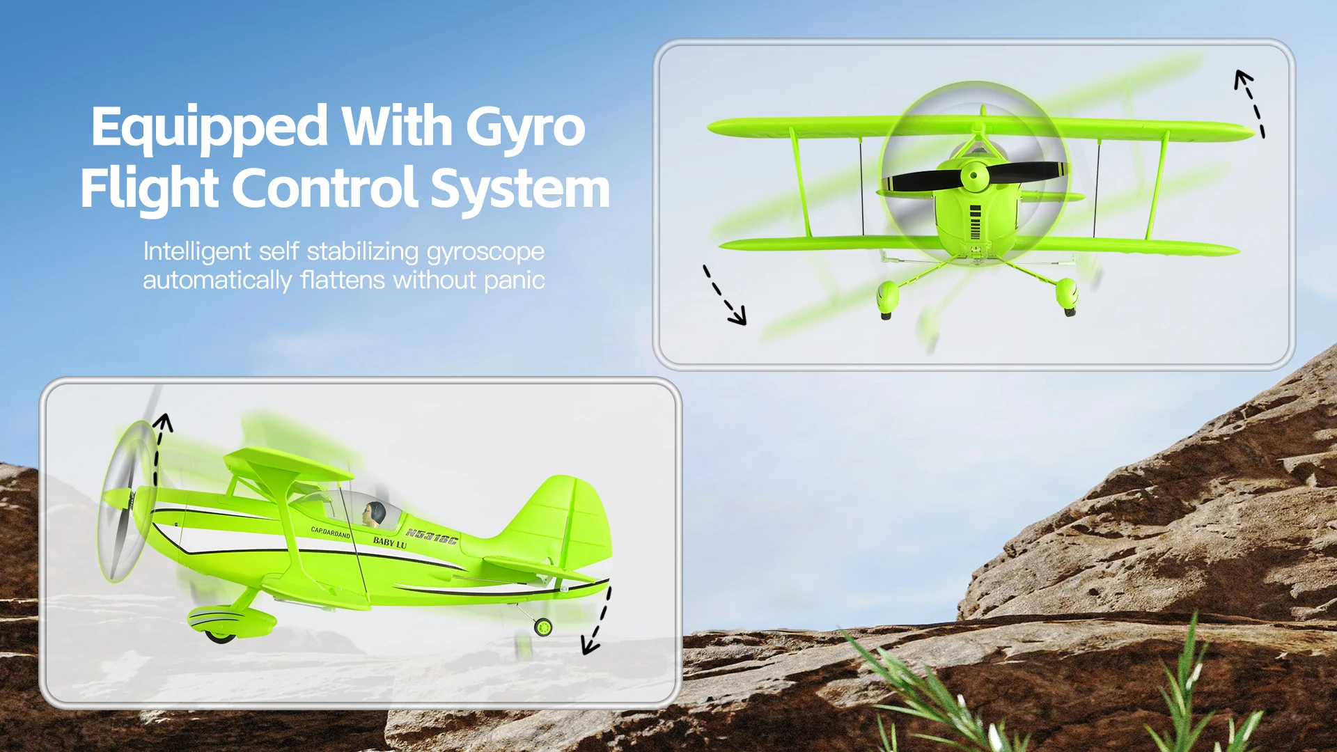 2026 WLtoys Remote-Controlled Aircraft A310 Brushless Motor 3D/6G With Gyroscope Dual Wings Four Channel Airplane Boy Toy Gift