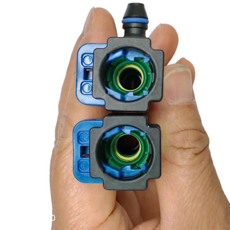7.89 ID6 fuel line quick connector plastic female connector 5/16 SAE fittings joint adaptor 180 degree elbow auto parts 2pcs