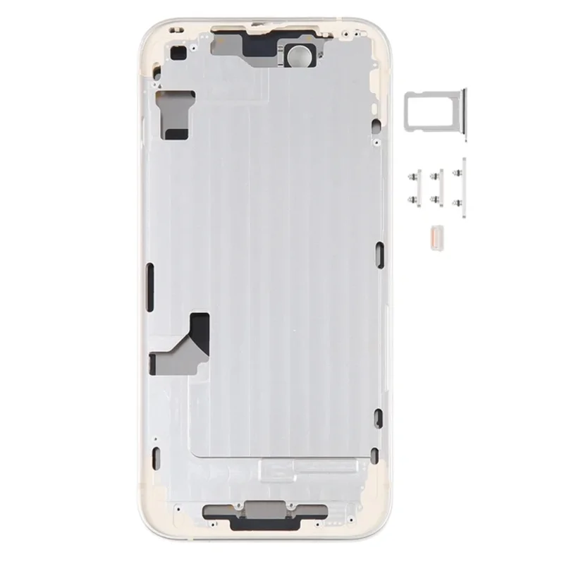 AC57-Battery New Back Housing For Iphone 14 Housing Back Cover+Mid Chassis Frame+SIM Tray+Side Key 14 Middle Frame