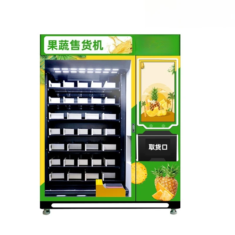 

Large-capacity fresh vending machine, refrigerated and frozen in double temperature area, unmanned retail vending machine