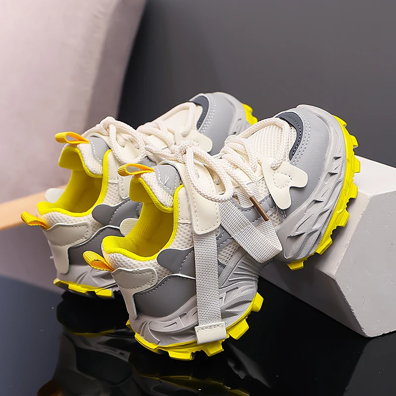 Bambini Escursionismo Tennis Corsa Scarpe con suola spessa Scarpe da ginnastica casual leggere e traspiranti per bambini Scarpe da ginnastica robuste per bambini