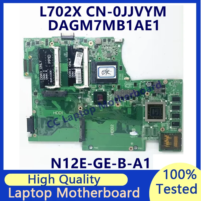 

CN-0JJVYM 0JJVYM JJVYM Mainboard For DELL XPS L702X Laptop Motherboard With N12E-GE-B-A1 SLJ4N DAGM7MB1AE1 100% Full Tested Good