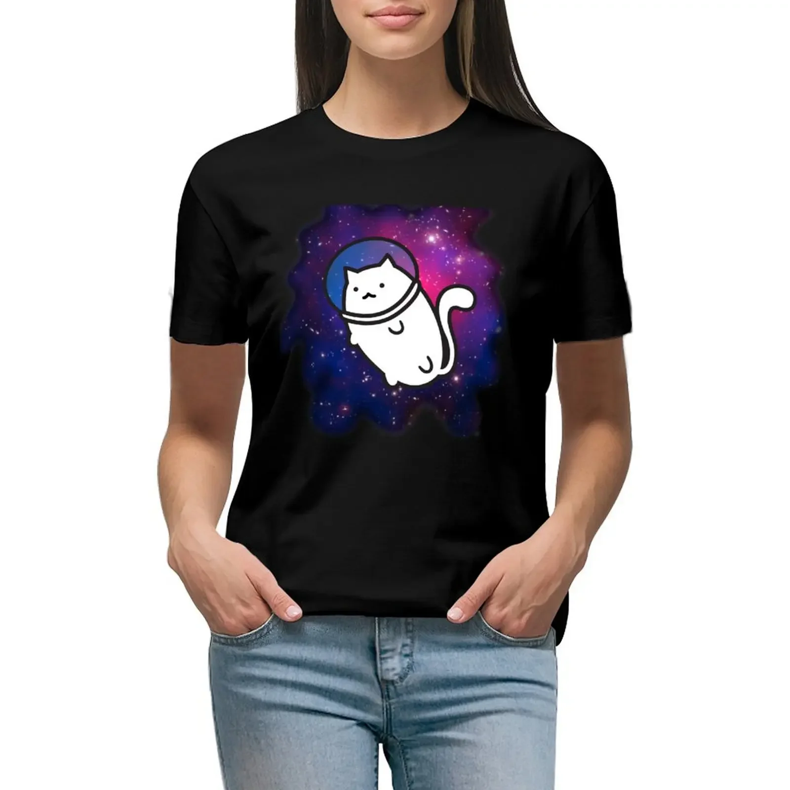 

Fat Cat in Space 1 T-Shirt sublime Aesthetic clothing funnys summer clothes clothes for woman