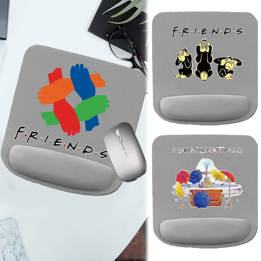 

Mouse Pad Ergonomic Friends Series Wrist Rest Comfortables Support Non Slip Mice Mat for PC Laptop Computer Mouse Mat