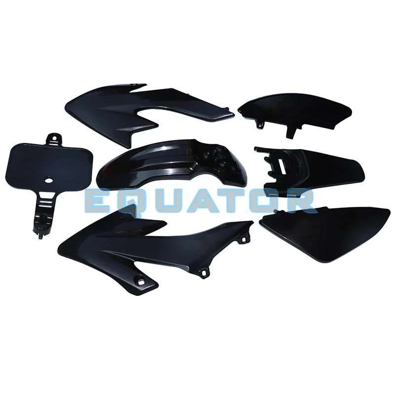 8Pcs Black 50Cc 110Cc 125Cc 140Cc Plastic 4-Stroke Crf50 Pit Off-Road Bike Set Mudguard Seat - Motorcycle Motorcycle Diy Kits