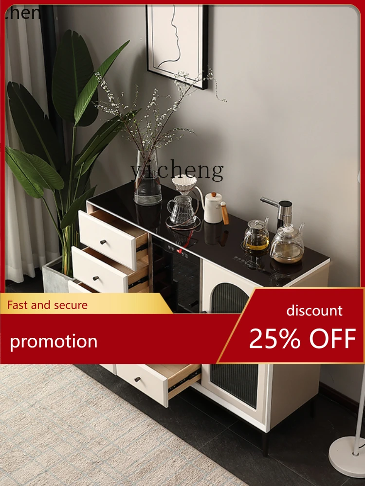 

YFY Light Luxury Smart Tea Machine All-in-One Cabinet Household Solid Wood Drinking Water Sideboard Cabinet with Disinfection