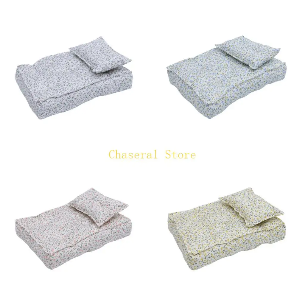 E7CE Baby Photography Props Mini Mattress & Pillow Posing Decors Month Shower Supply