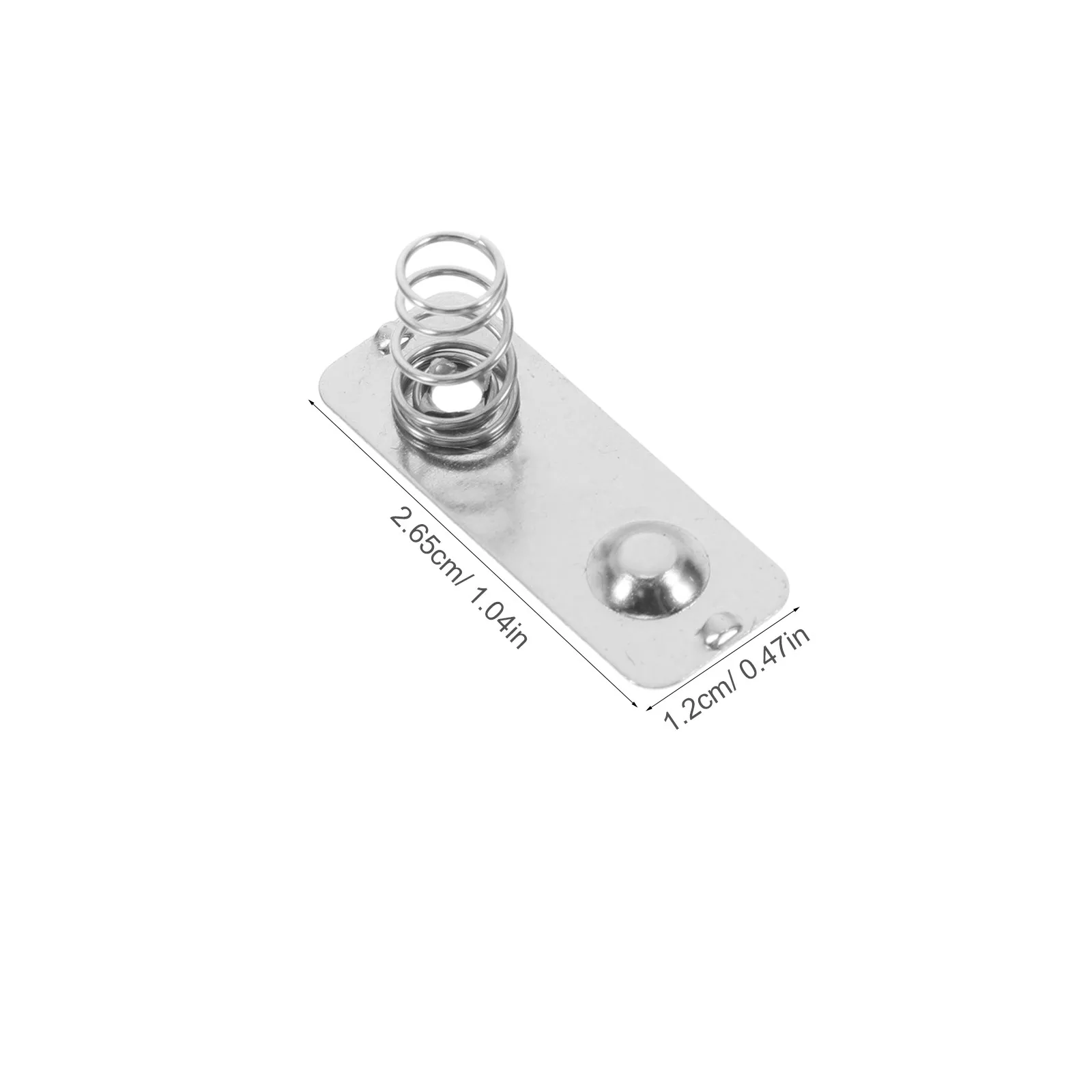 10Pcs Metal Battery Spring Contact Plate Hardwearing Aa Battery Terminal Replacement Silver Plated Contact for Remote Control