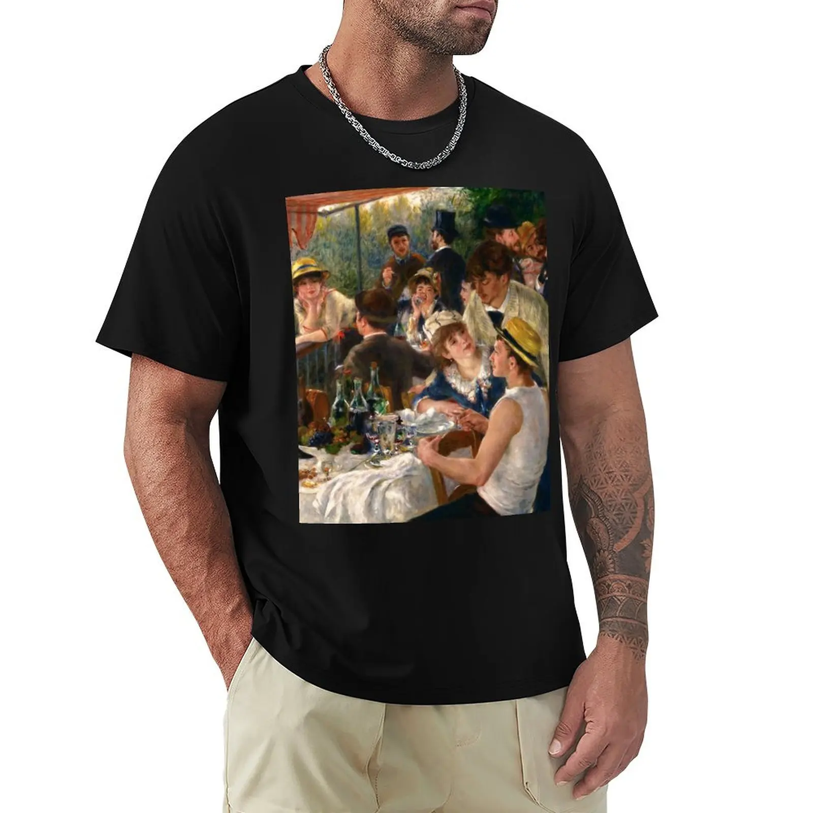 Camiseta Pierre-Auguste Renoir Luncheon of the Boating Party, camiseta con protección UV para exteriores