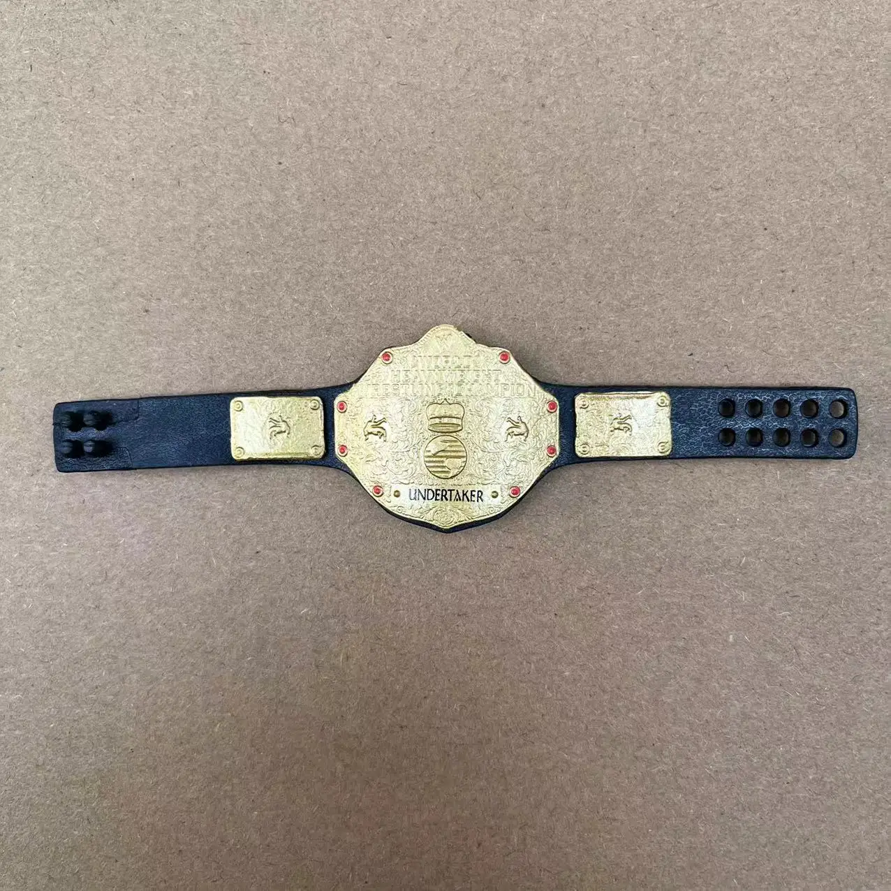 1pcs Decoration DIY 6\'\' WWE AEW Wrestler Doll Accessory World Championship Part Gold Belt for Doll Action Figure Non-rotatable