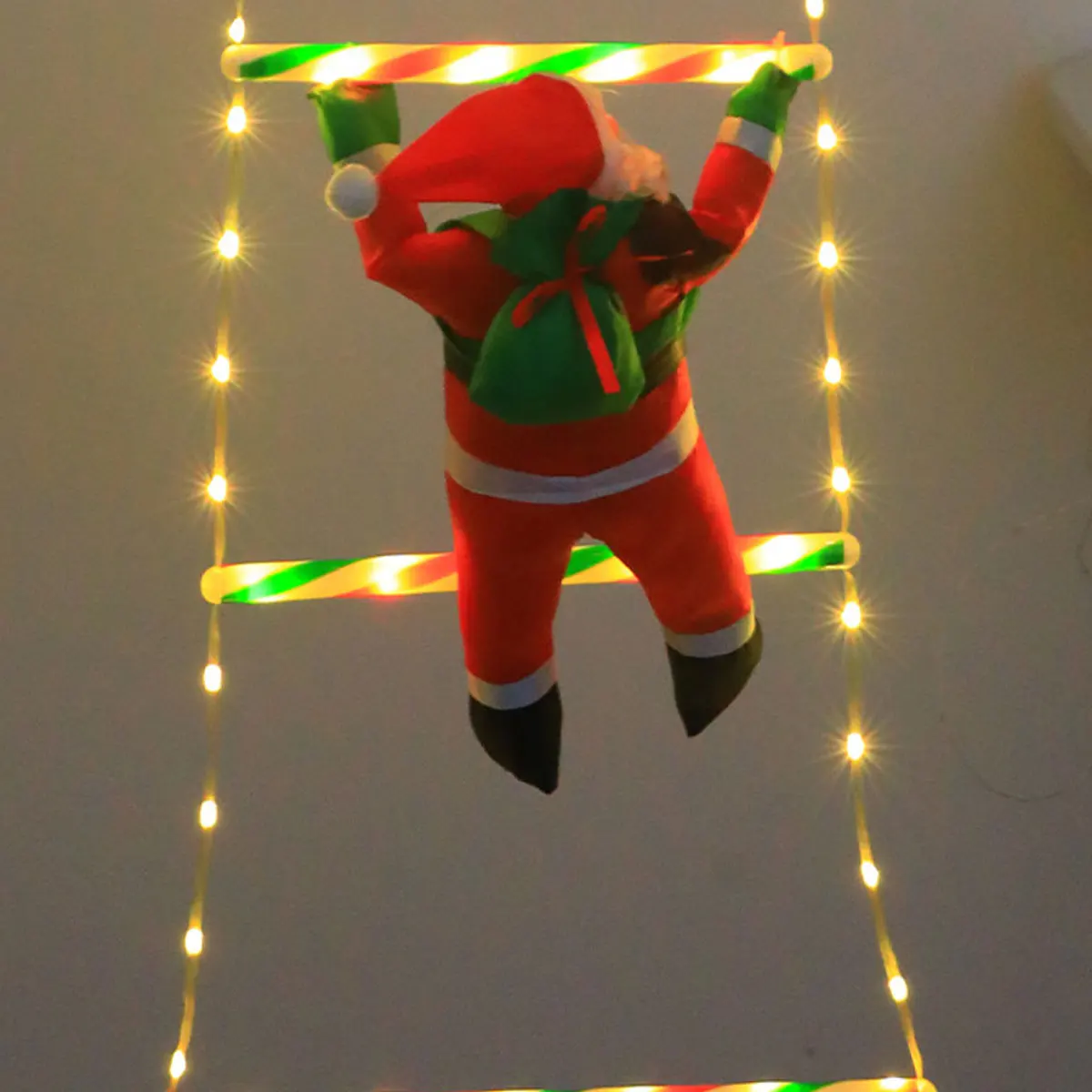 LED 크리스마스 사다리 조명, 실내 및 실외 창, 벽 및 크리스마스 트리 장식에 적합