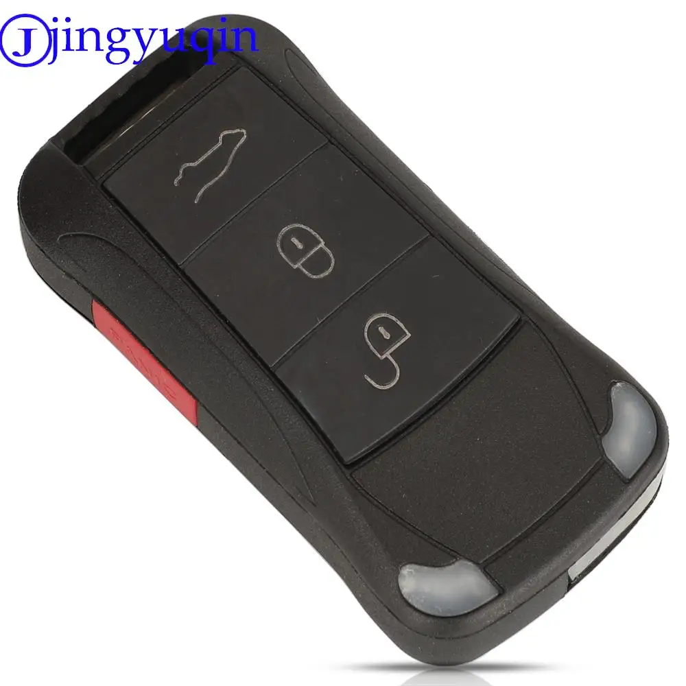 jingyuqin 2/3/4 Multifunction Buttons Reliable Folding Remote Control Car Key Fob 315/433Mhz ID46 Chip For Porsche Cayenne