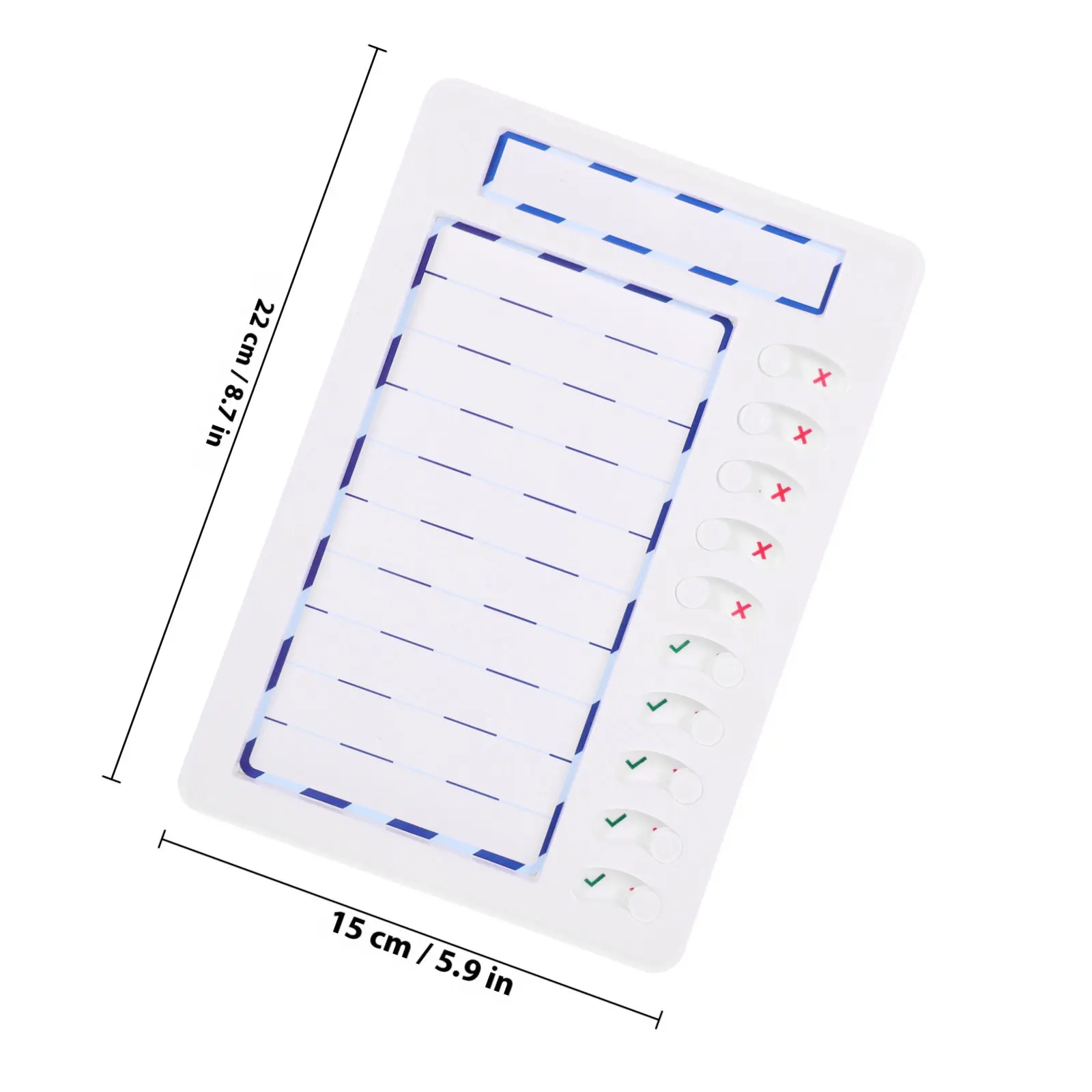 Plastic Chore Chart Portable Teens Chore Board Home Office Reward Chart Behavior Task Planner Daily Weekly Reminder view 2
