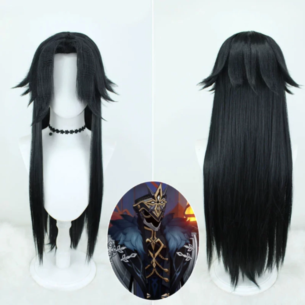 Capitano Cosplay Wigs Genshin Impact Cosplay Hair Wigs for Comic Con Coser Costume Theme Party Heat Resistant Synthetic Wig