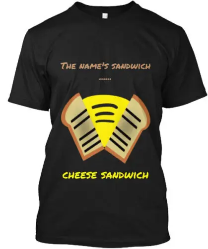 Cheese Sandwich T-Shirt Made in the USA Size S to 5XL