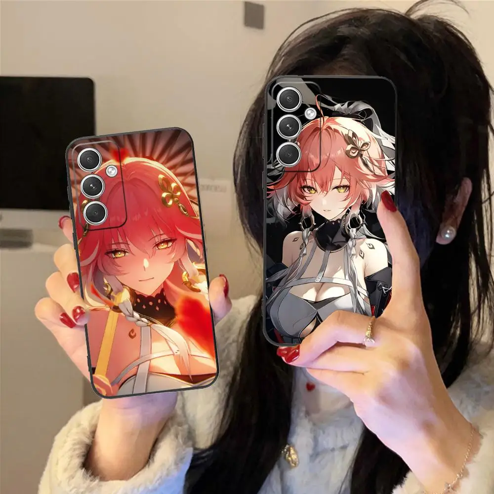 Wuthering Waves Changli Cassa Del Telefono per Samsung Galaxy S25 S24 S23 S22 S21 S20 Note20 Plus FE Ultra Colore Della Copertura di Lusso