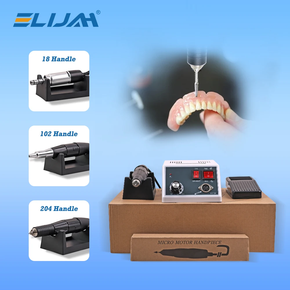 

ELIJAH Dental Polishing Micro Motor 35000rpm Dental E-Type N3 Micromotor 18/102/204 Polishing Handpiece Dentistry Equipment Tool