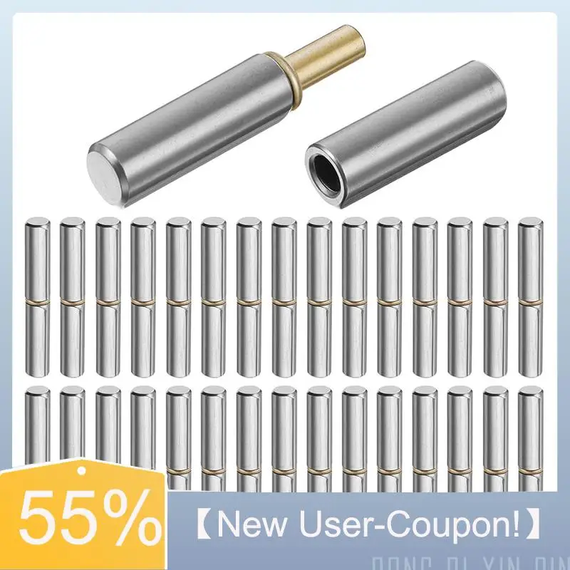 【Fast Delivery】20 Pcs Weldable Barrel Hinges Weld On Detachable Gate Door Hinge For Swing Door Trailer Ramp For Metal Swing Door
