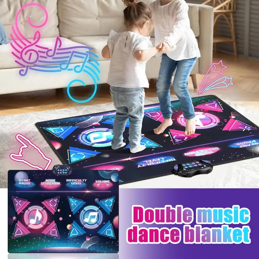 95x120cm Music Play Mat Educational Toys For Kids Large Elecrtic Dancing Mat 2 Players With Competitive Game Modes Sport Toys