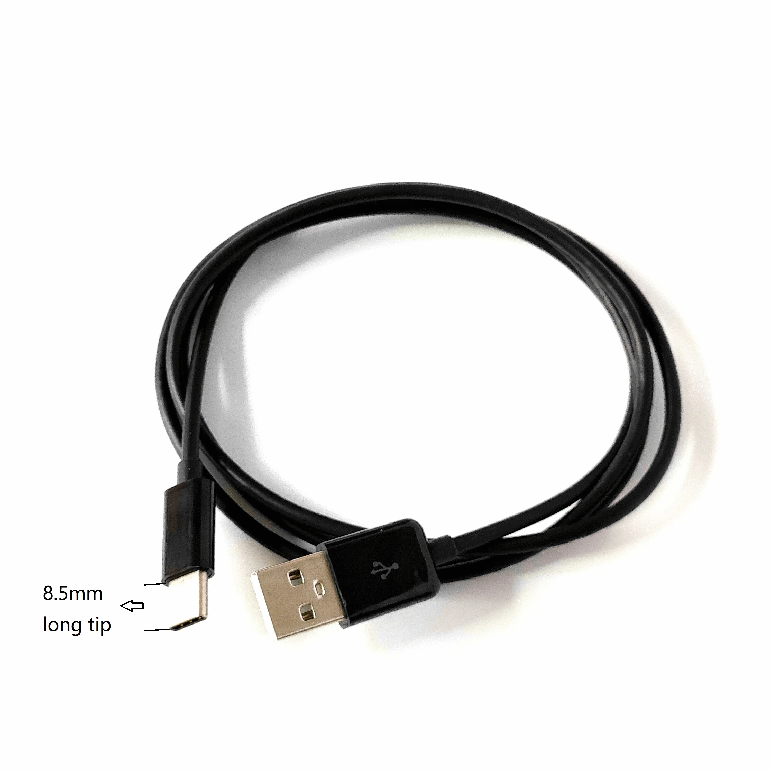 

USB-кабель типа C для передачи данных и зарядки, 1 метр, 3 фута, с длинным наконечником 8,5 мм