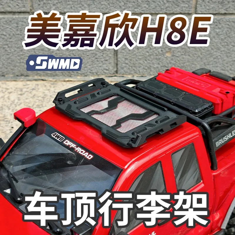 

MJX HYPER GO H8E 1/8 RC Crawler Roof Rack, Bolt-On Roof Luggage Carrier Upgrade Accessory for RC Rock Crawler