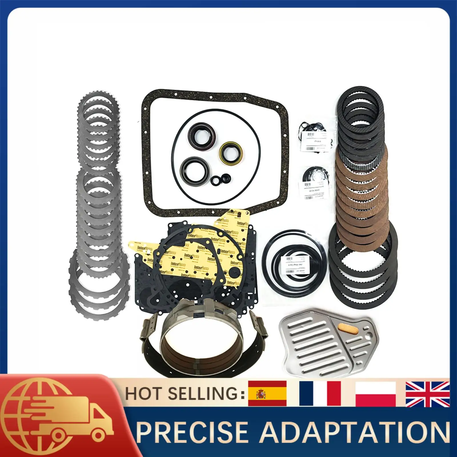 

1set Auto Transmission Master Rebuild Kit Overhaul Friction Steel Filter For Ford F150 E150 Mustang Crown Victoria 4R70W 4R75E